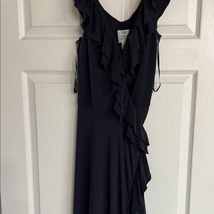 NWOT - Suzi Chen for maggy boutique Blue Ruffle Dress